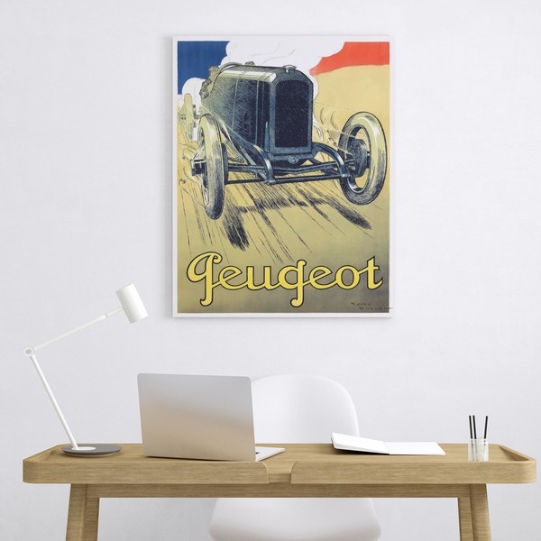 Affiche Peugeot Retro
